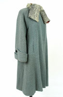 French Boucle with Grey Broadtail Scarf Collar - Unique Boutique NYC
 - 3