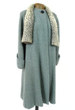 French Boucle with Grey Broadtail Scarf Collar - Unique Boutique NYC
 - 5