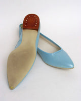 Lizard Textured Flats in Pearl Blue - Unique Boutique NYC
 - 4