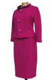 Lilli Ann Fuchsia w/ Pom-Pom Buttons - Unique Boutique NYC
 - 1