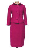 Lilli Ann Fuchsia w/ Pom-Pom Buttons - Unique Boutique NYC
 - 2