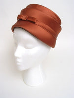 Satin Copper Chapeau with Bow - Unique Boutique NYC
 - 1