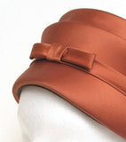 Satin Copper Chapeau with Bow - Unique Boutique NYC
 - 2