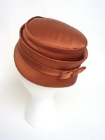 Satin Copper Chapeau with Bow - Unique Boutique NYC
 - 4