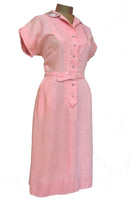 Pale Pink Linen with Beaded Collar - Unique Boutique NYC
 - 3