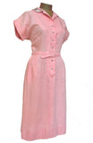 Pale Pink Linen with Beaded Collar - Unique Boutique NYC
 - 3