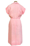 Pale Pink Linen with Beaded Collar - Unique Boutique NYC
 - 5