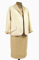 Bonnie Cashin Vintage Suit in Houndstooth with Leather trim - Unique Boutique NYC
 - 1