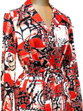 LANVIN Abstract Print Shirtdress - Unique Boutique NYC
 - 1