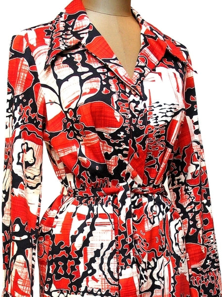 LANVIN Abstract Print Shirtdress - Unique Boutique NYC
 - 1
