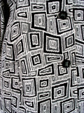 1960s Graphic Print B&W Coat - Unique Boutique NYC
 - 2