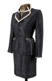 Lilli Ann Vintage Suit Sharkskin with Contrast trim - Unique Boutique NYC
 - 2