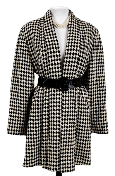 Pleated Houndstooth Swing - Unique Boutique NYC
 - 1