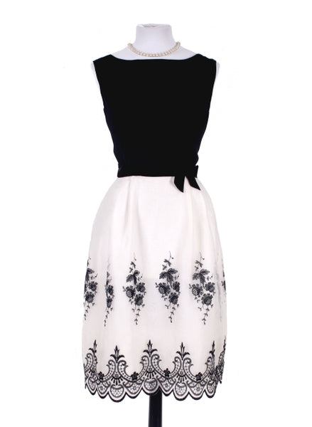 Embroidered with Scalloped skirt - Unique Boutique NYC
 - 1