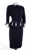 Navy Silk with Linen Gores - Unique Boutique NYC
 - 1