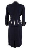 Navy Silk with Linen Gores - Unique Boutique NYC
 - 4