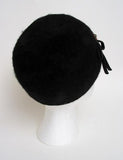Mohair Hat with Ruby Rhinestone & Satin Bow - Unique Boutique NYC
 - 3
