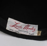 Mohair Hat with Ruby Rhinestone & Satin Bow - Unique Boutique NYC
 - 4