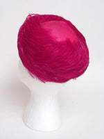 Fuchsia Feather Pillbox - Unique Boutique NYC
 - 3